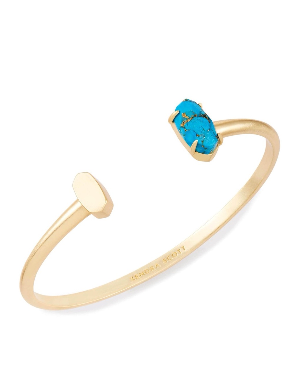 KENDRA SCOTT VADA BRACELET BLUE TURQUOISE CUFF - BRAND NEW WITH TAG, NO BOX